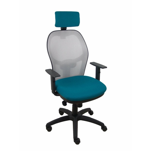 Silla de Oficina con Cabecero Jorquera Piqueras y Crespo 10CRNCR Azul Gris