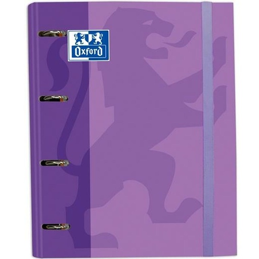 Carpeta de anillas Oxford Classic Europeanbinder Malva A4 A4+