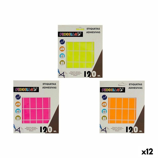 Adhesive labels Pincello 1711094 20 x 37 mm Rectangular (12 Units)