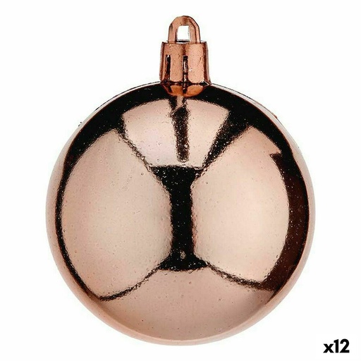 Set of Christmas balls Krist+ 00466-4 Copper Plastic (12 Units)