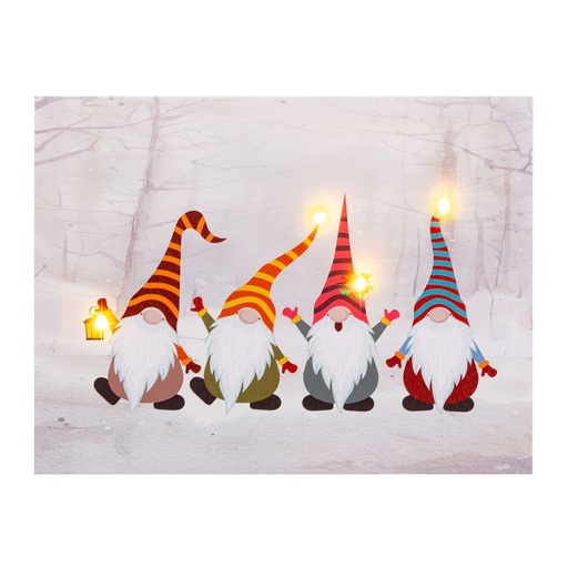 Decoración luminosa Multicolor Navidad 40 x 30 x 1,8 cm 40 x 30 x 18 cm