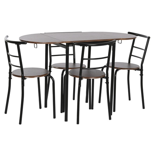 Table set with 4 chairs DKD Home Decor 121 x 55 x 78 cm