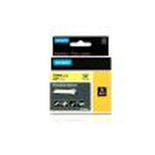 Cinta Laminada para Rotuladoras Dymo Nylon Flexible IND Multicolor Negro/Amarillo