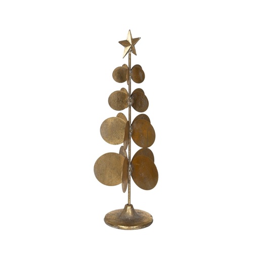 Christmas Tree Golden Iron Tree 14,5 x 14,5 x 46,5 cm