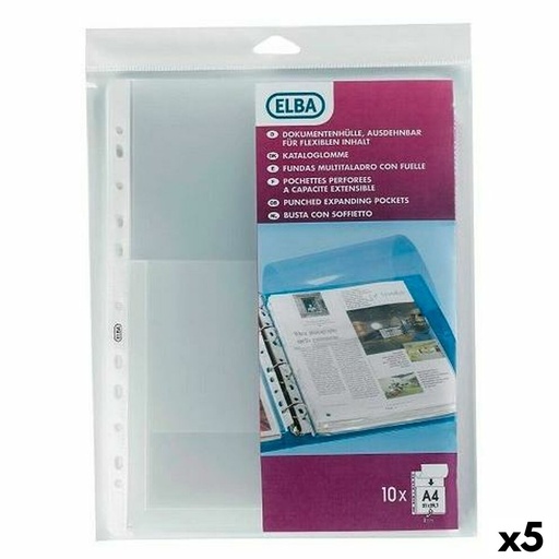 Covers Elba Transparent A4 10 Pieces (5 Units)