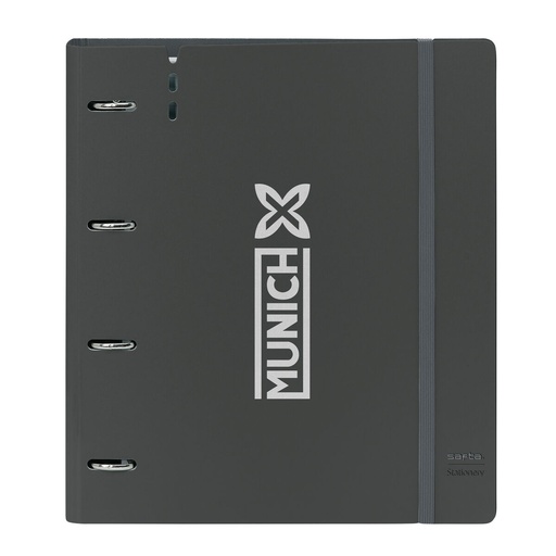 Ring binder Munich Topo Black 27 X 32 X 4 cm