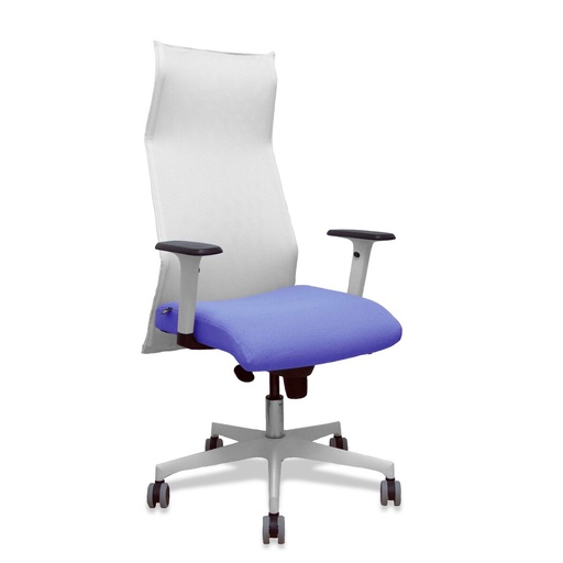 Silla de Oficina Piqueras y Crespo 54BR65G Blanco Azul claro