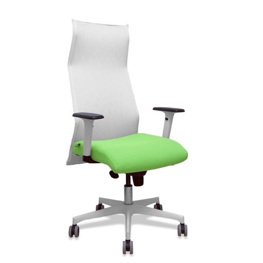 Silla de Oficina Piqueras y Crespo 54BR65G Blanco Pistacho