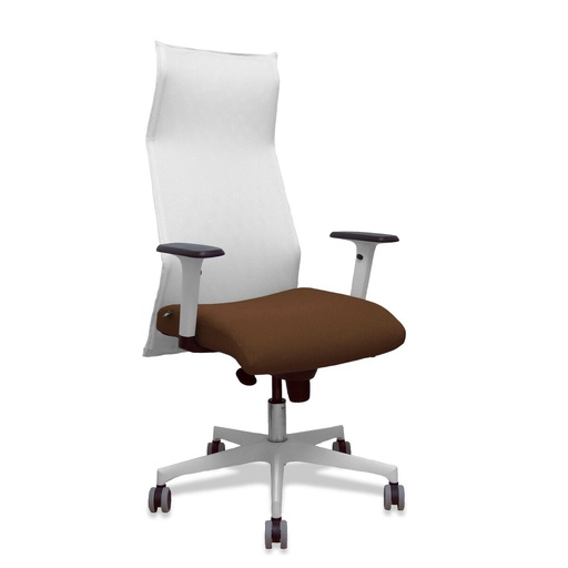Office Chair Piqueras y Crespo 54BR65G White Dark brown