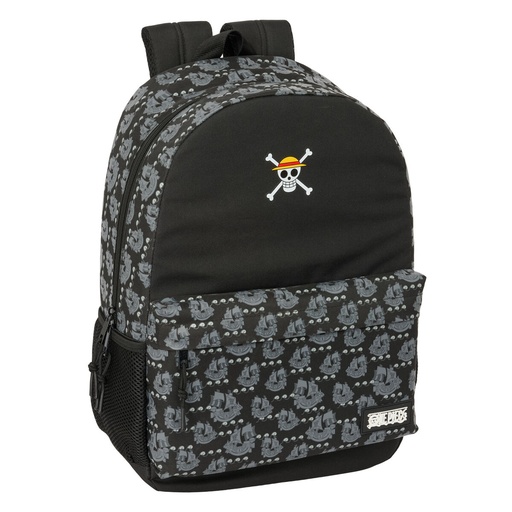 School Bag One Piece Pirates Black 30 x 46 x 14 cm