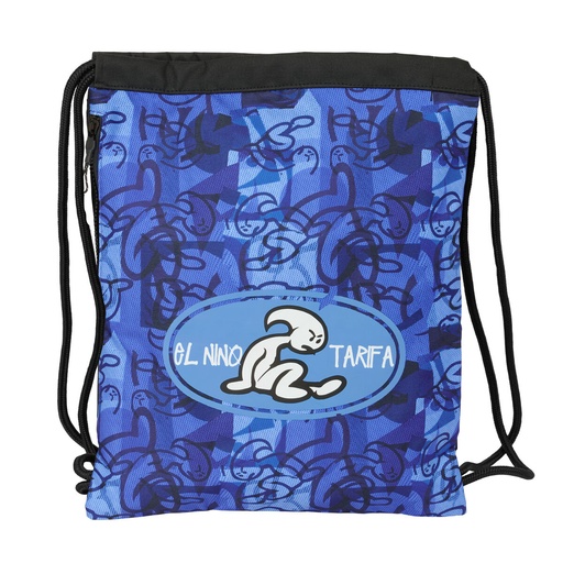 Backpack with Strings El Niño Roller Blue Black 35 x 40 x 1 cm