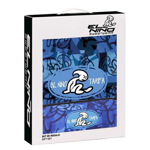 Set de Regalo El Niño Roller Azul Negro 2 Piezas