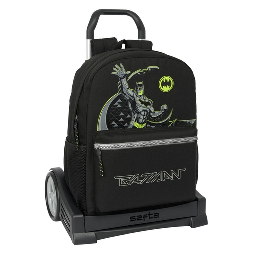School Rucksack with Wheels Batman Game over Black 32 x 43 x 14 cm