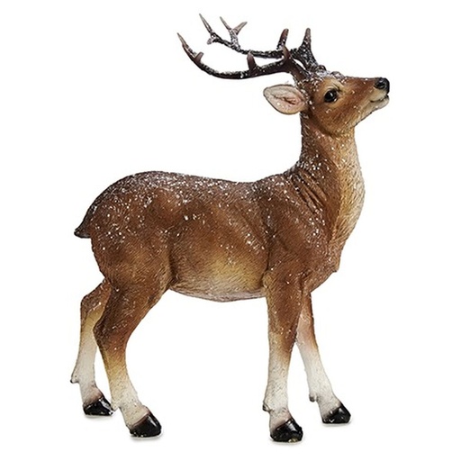 Adorno Navideño Krist+ C07-59360WX-1 Blanco Marrón 8,5 x 21 x 17 cm