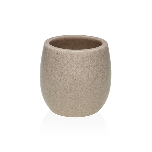 Portacepillos de Dientes Versa Luvo Beige Resina 95 x 90 x 95 cm