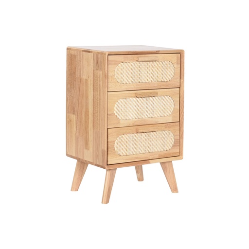 Cajonera Home ESPRIT Natural Metal Madera de caucho 40 x 30 x 63 cm