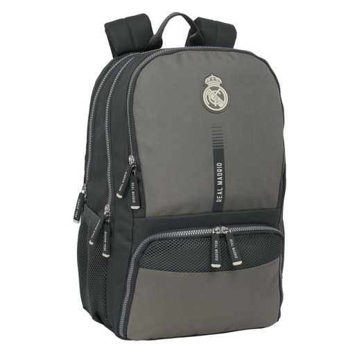 Mochila Escolar Real Madrid C.F. Gris 30 x 42 x 17 cm