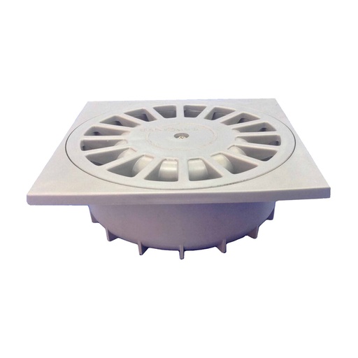 Sumidero Tecnoagua T-88 PVC 20 x 20 x 7 cm Ø 11 - 9 cm Vertical