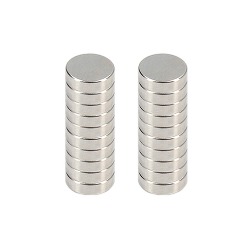 Imanes Ferrestock Neodimio 10 x 3 mm (20 Unidades)