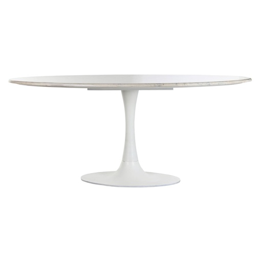 Mesa de Comedor Home ESPRIT Blanco Metal Mármol 180 x 100 x 76 cm
