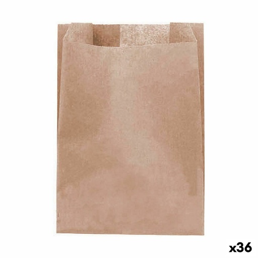 Bolsa Reutilizable para Alimentos Algon papel kraft 13 x 18 cm Desechables 25 Piezas (36 Unidades)