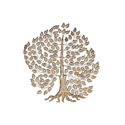 Wall Decoration Home ESPRIT Golden Tree Cottage 120 x 1,5 x 121 cm