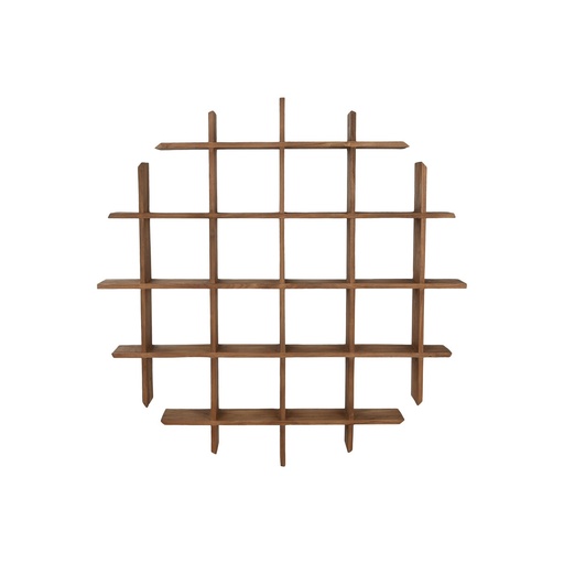 Shelves Home ESPRIT Teak 120 x 15 x 120 cm