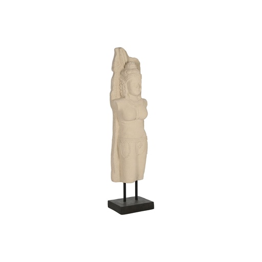 Figura Decorativa Home ESPRIT Blanco Negro Buda 40 x 27 x 148 cm