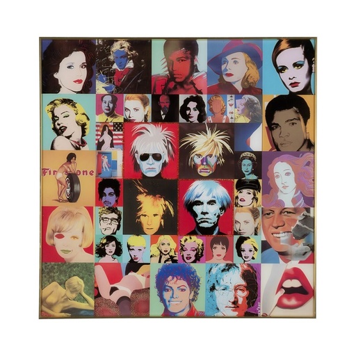 Cuadro Aluminio Cristal Templado 80 x 6 x 80 cm