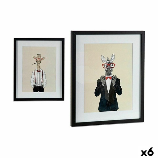 Cuadro Multicolor Aglomerado 43 x 3 x 53 cm (6 Unidades)