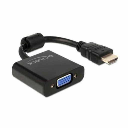 Adaptador HDMI a VGA DELOCK 65512 Negro