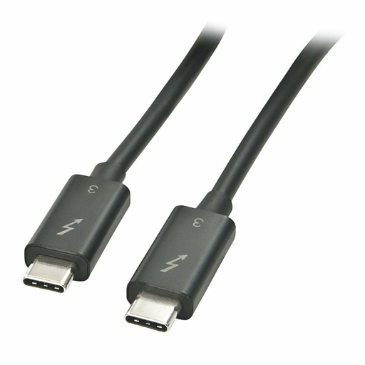 USB-C Cable LINDY 41556 Black 1 m (1 Unit)