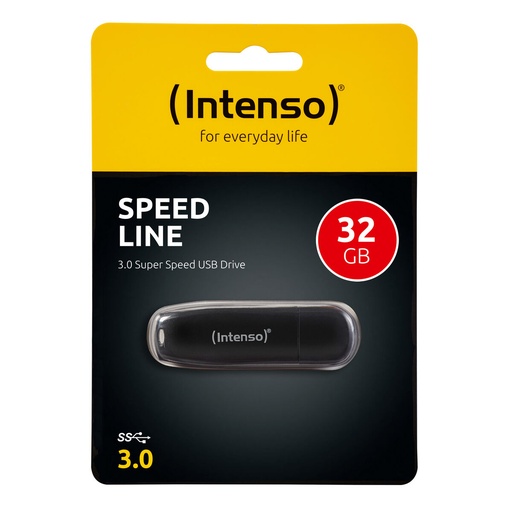 Memoria USB INTENSO Speed Line 32 GB Negro