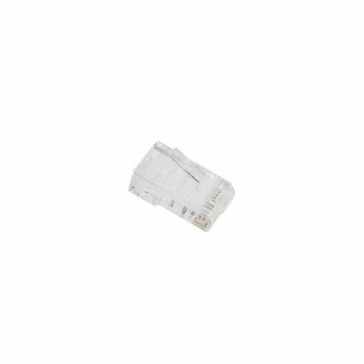 Conector 8P8C LAN CAT6 Lanberg PLU-5000 Rojo Transparente 100 Unidades