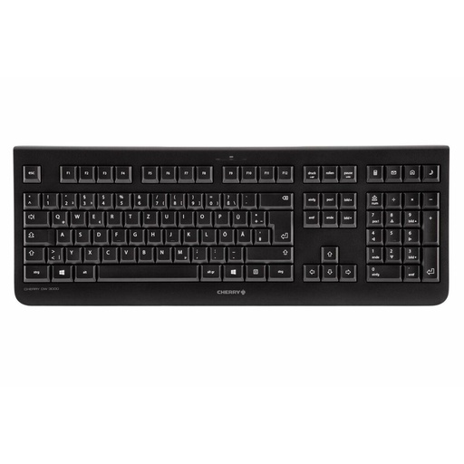 Teclado y Ratón Cherry DW3000 Qwertz Alemán Negro