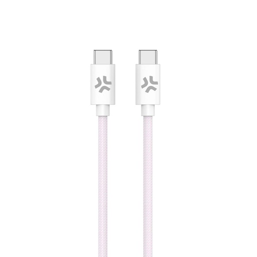 Cable USB-C Celly USBCUSBCCOTTPK Rosa 1,5 m