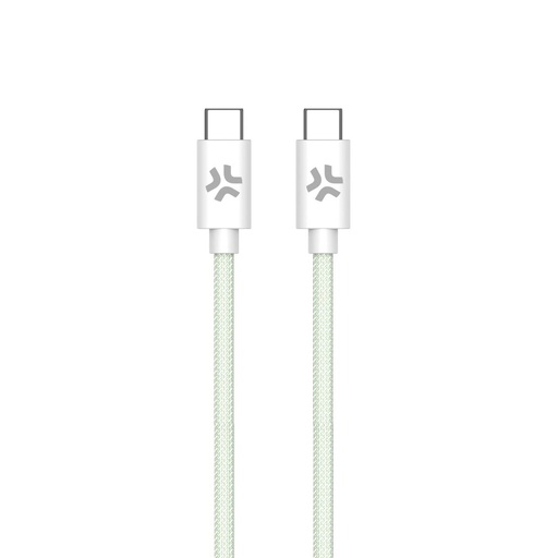 Cable USB-C Celly USBCUSBCCOTTGN Verde 1,5 m