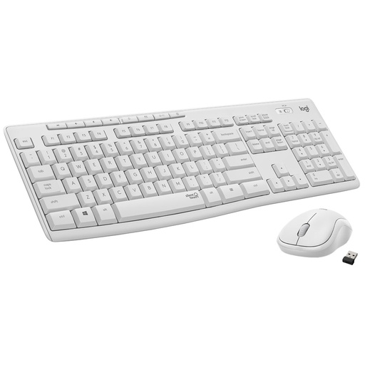 Teclado y Ratón Logitech MK295 Silent Wireless Combo Blanco Qwerty US