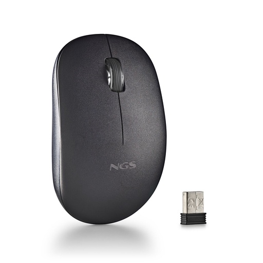 Ratón Inalámbrico NGS SILENT MOUSE Negro 1000 dpi (1 unidad)