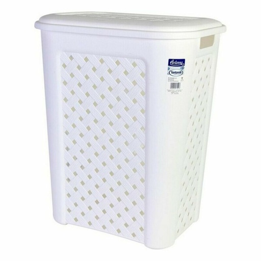 Cesto para la Ropa Arianna Tontarelli 8105408_112 50 L Blanco 44 x 35 x 55 cm