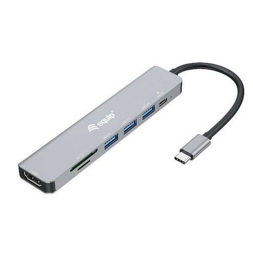 Cable USB Equip 133494 Plateado