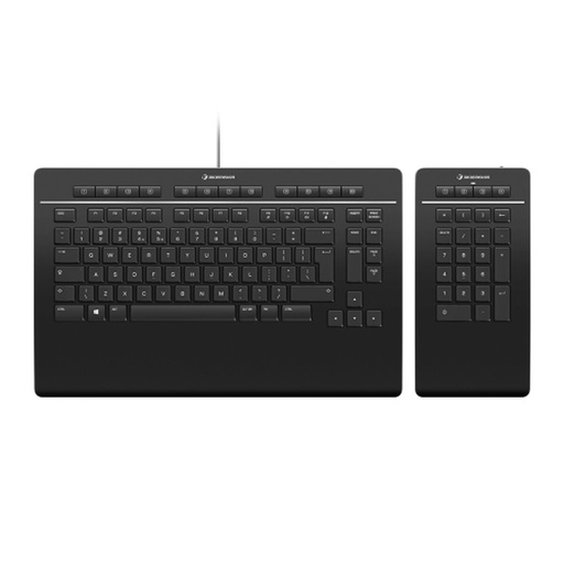 Teclado 3Dconnexion Keyboard Pro with Numpad Negro Qwerty Español