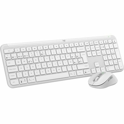Keyboard and Mouse Logitech 920-012596 White Spanish QWERTY