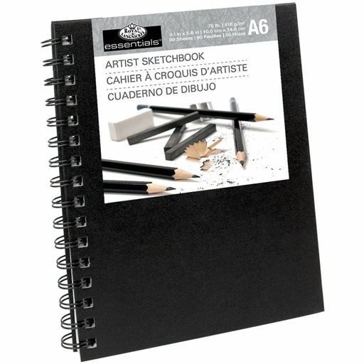 Bloc de dibujo Royal & Langnickel Negro A6