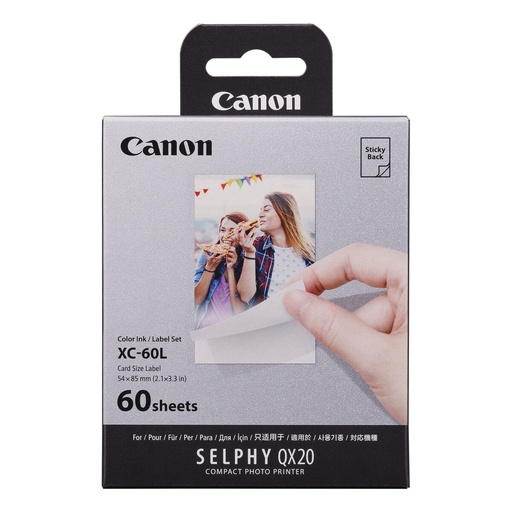 Papel Fotográfico Mate Canon 6756C001 5,4 x 8,5 cm (60 unidades)