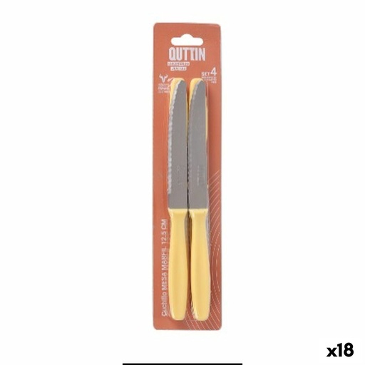 Table knife Quttin YVORY 4 Pieces (18 Units)
