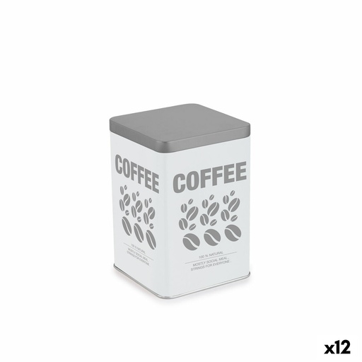 Tin Quttin COFFEE Metal 10,5 x 10,5 x 15 cm (12 Units)