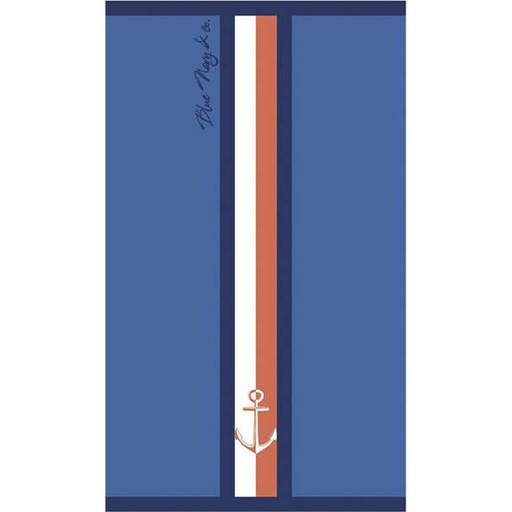 Beach Towel Secaneta Portals Navy Blue 90 x 165 cm Jacquard