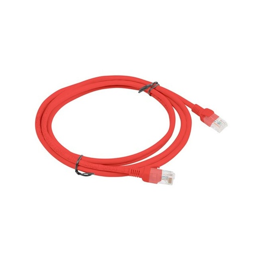 Cable de Red Rígido UTP Categoría 5e Lanberg PCU5-20CC-0200-R Rojo 2 m