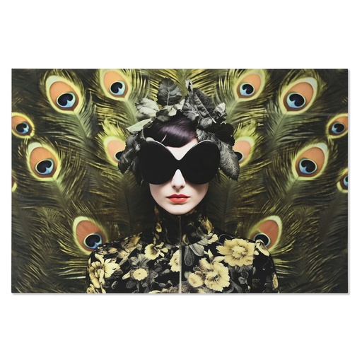 Painting Home ESPRIT Tempered Glass 150 x 0,4 x 100 cm